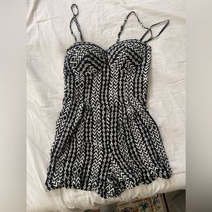 Black & White Romper
